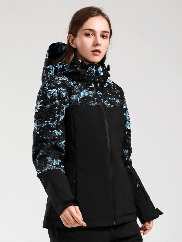 Women's Windproof Waterproof Ski Jacket with Hood - Perfect for Extreme Winter Conditions